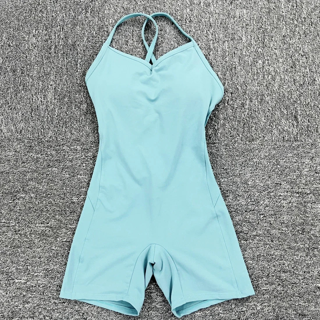Women Athleisure Fitness Bodysuit 2025 Backless One Piece Yoga Jumpsuit Sports Gym Workout Clothes for Women Tights Active Wear