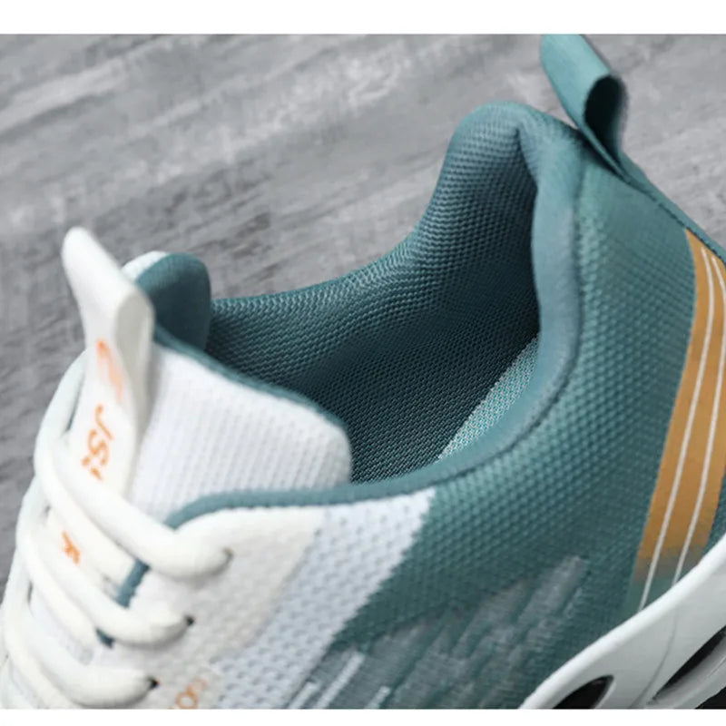 Men Sneakers Air Cushion Outdoor Sports Running Shoes Mesh Breathable Walking Shoes Soft Sole Casual Sneakers Size 39-47