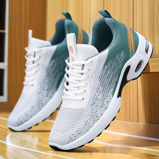 Men Sneakers Air Cushion Outdoor Sports Running Shoes Mesh Breathable Walking Shoes Soft Sole Casual Sneakers Size 39-47