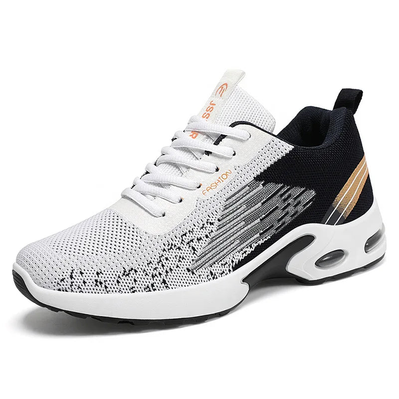 Men Sneakers Air Cushion Outdoor Sports Running Shoes Mesh Breathable Walking Shoes Soft Sole Casual Sneakers Size 39-47