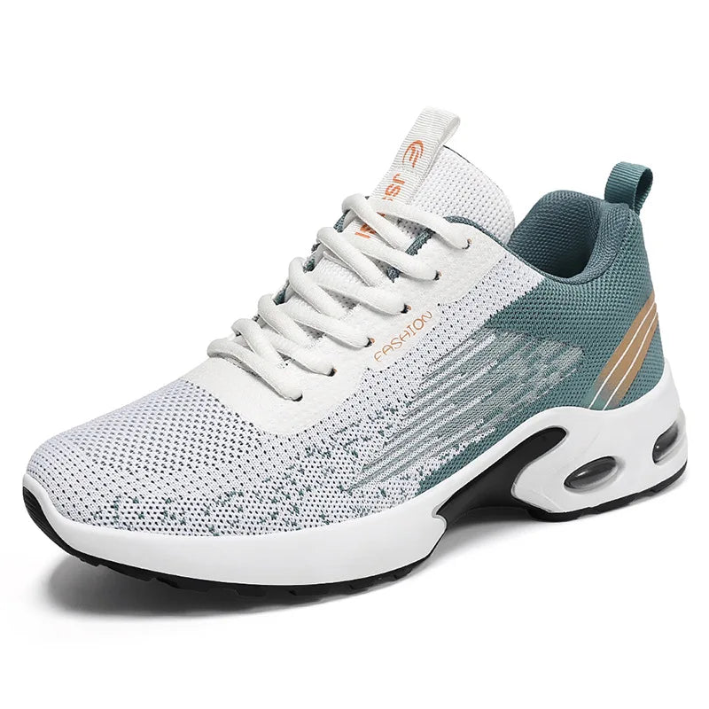 Men Sneakers Air Cushion Outdoor Sports Running Shoes Mesh Breathable Walking Shoes Soft Sole Casual Sneakers Size 39-47