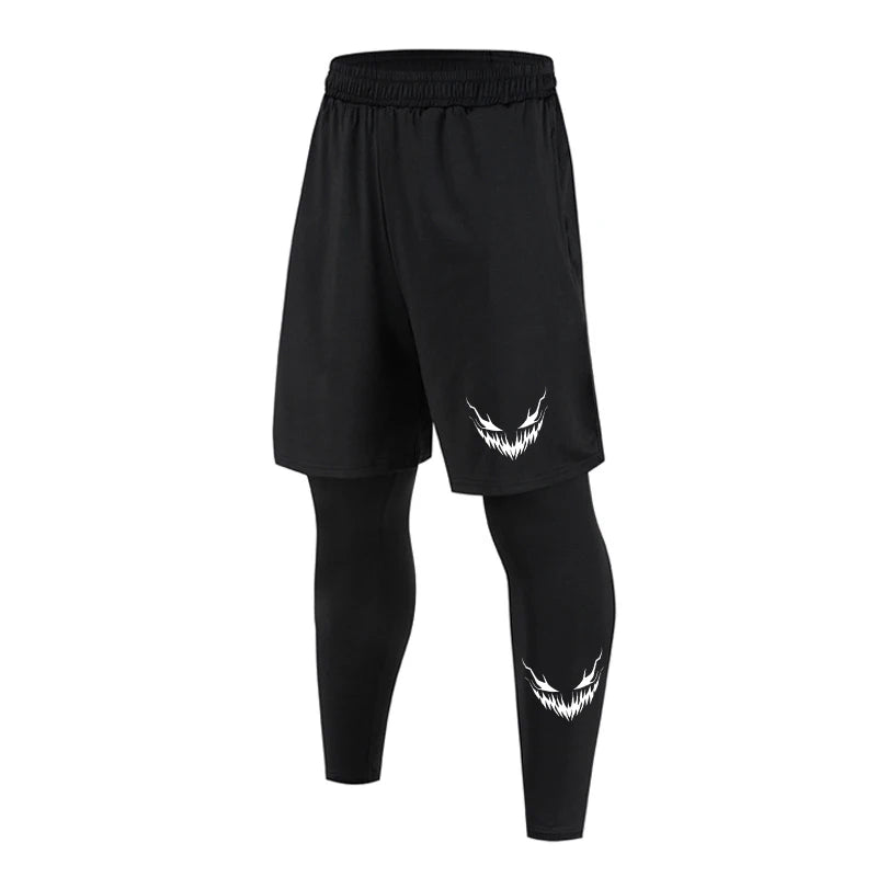 Men Training Athletic Pants Quick Dry Running Leggings Gym Workout Compression Pants