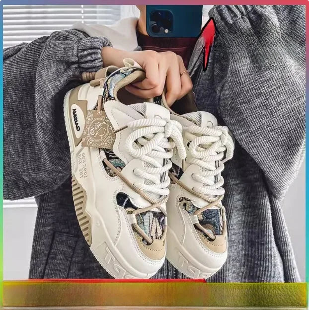 Men's Breathable Summer Casual Thi Bot Heightening oes Faionable Sports Sneakers Low Top round Toe Rubber Outsole