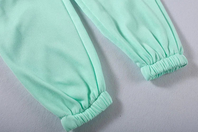 Autumn/winter Fashionable Long Sleeve Casual Sportswear Two-piece Set Sweet Style Pant Sets